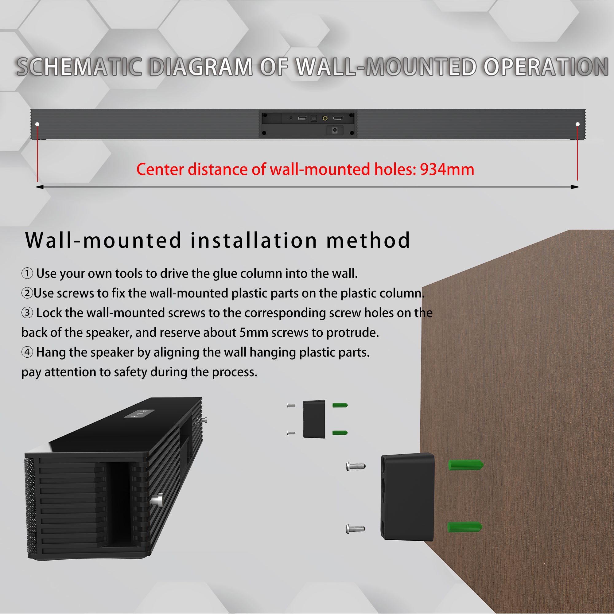 3D Surround Sound Bar Bluetooth Speaker Remote Control  Subwoofer, Low-Power Wireless Remote Control, TV Sound System, Portable Speaker, Home Theater Subwoofer