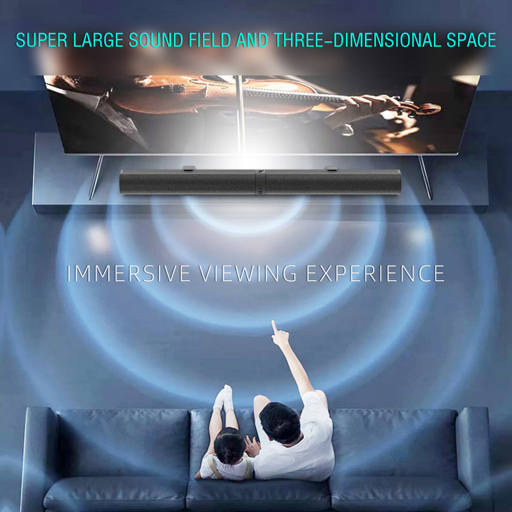 Home Theater 3D Stereo Surround Wireless Speaker Multi-Function Subwoofer Soundbar Support Foldable Split For TV/PC