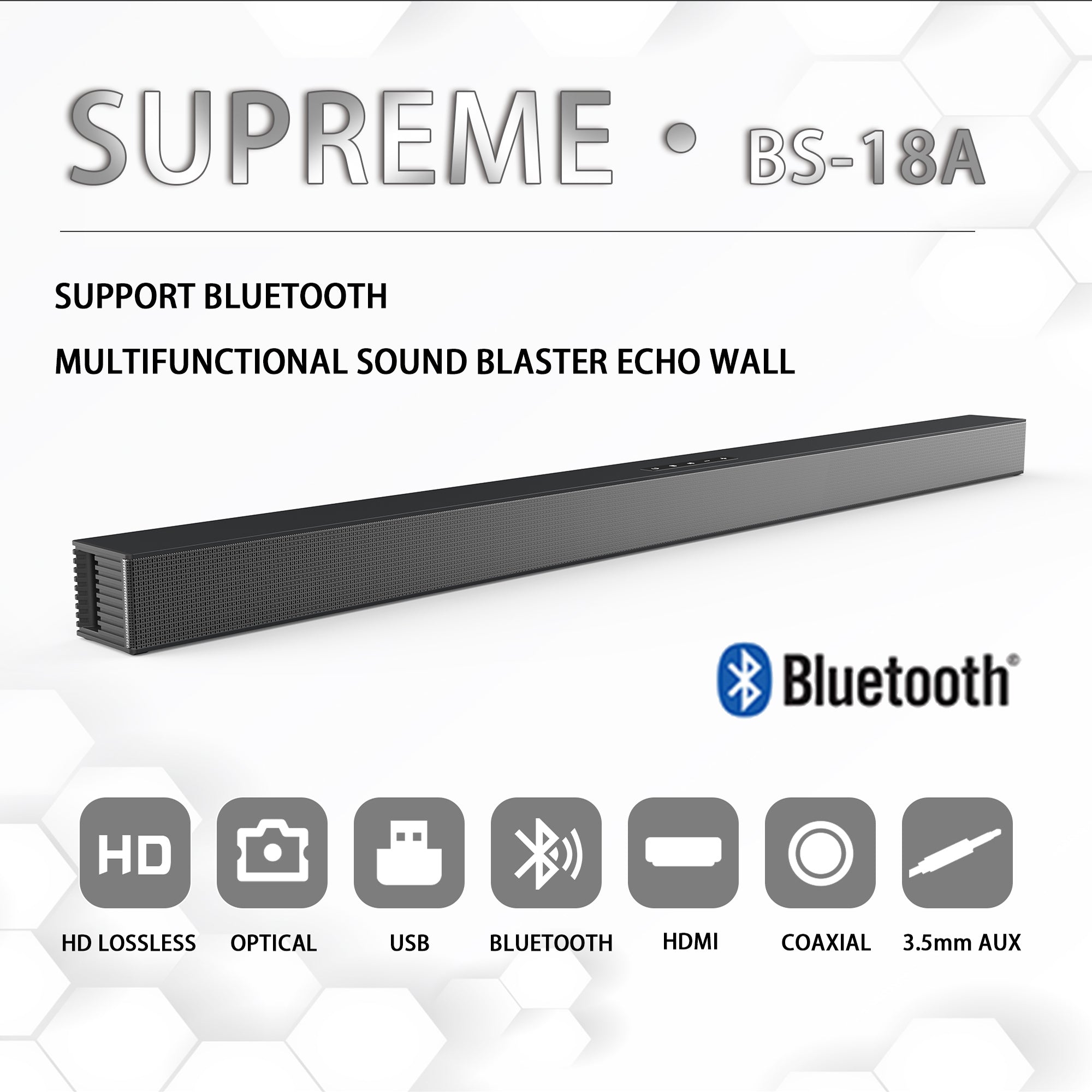 3D Surround Sound Bar Bluetooth Speaker Remote Control  Subwoofer, Low-Power Wireless Remote Control, TV Sound System, Portable Speaker, Home Theater Subwoofer