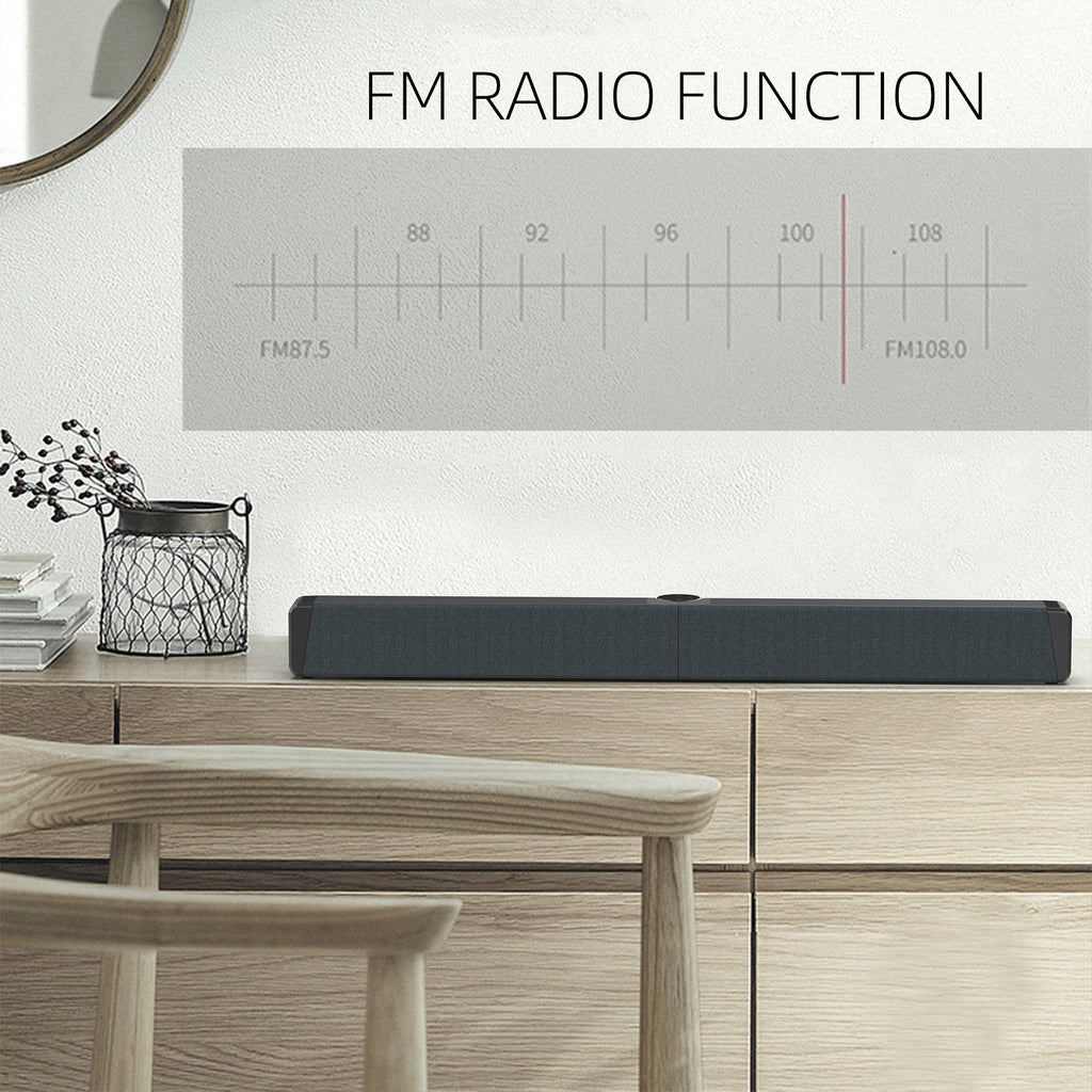 Foldable Sound Bars For TV Speaker, Bluetooth 2.1, Opt, Coaxial, USB, AUX Inputs, Projector TV Sound Bar, PC, Home Theater, 3D Surround Sound System - 26.8 Inch Audio