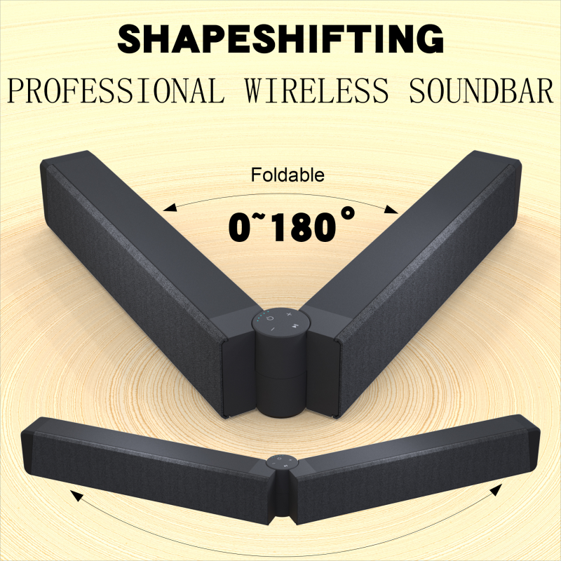 Foldable Sound Bars For TV Speaker, Bluetooth 2.1, Opt, Coaxial, USB, AUX Inputs, Projector TV Sound Bar, PC, Home Theater, 3D Surround Sound System - 26.8 Inch Audio
