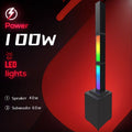 Bluetooth Soundbar With RGB Subwoofer,Heavy Bas  2.1Suround Sound System, Vertical TV speaker, Home Theater Stereo, Bluetooth 5.0, RCA/AUX/USB/HD(ARC)/Optical Connection