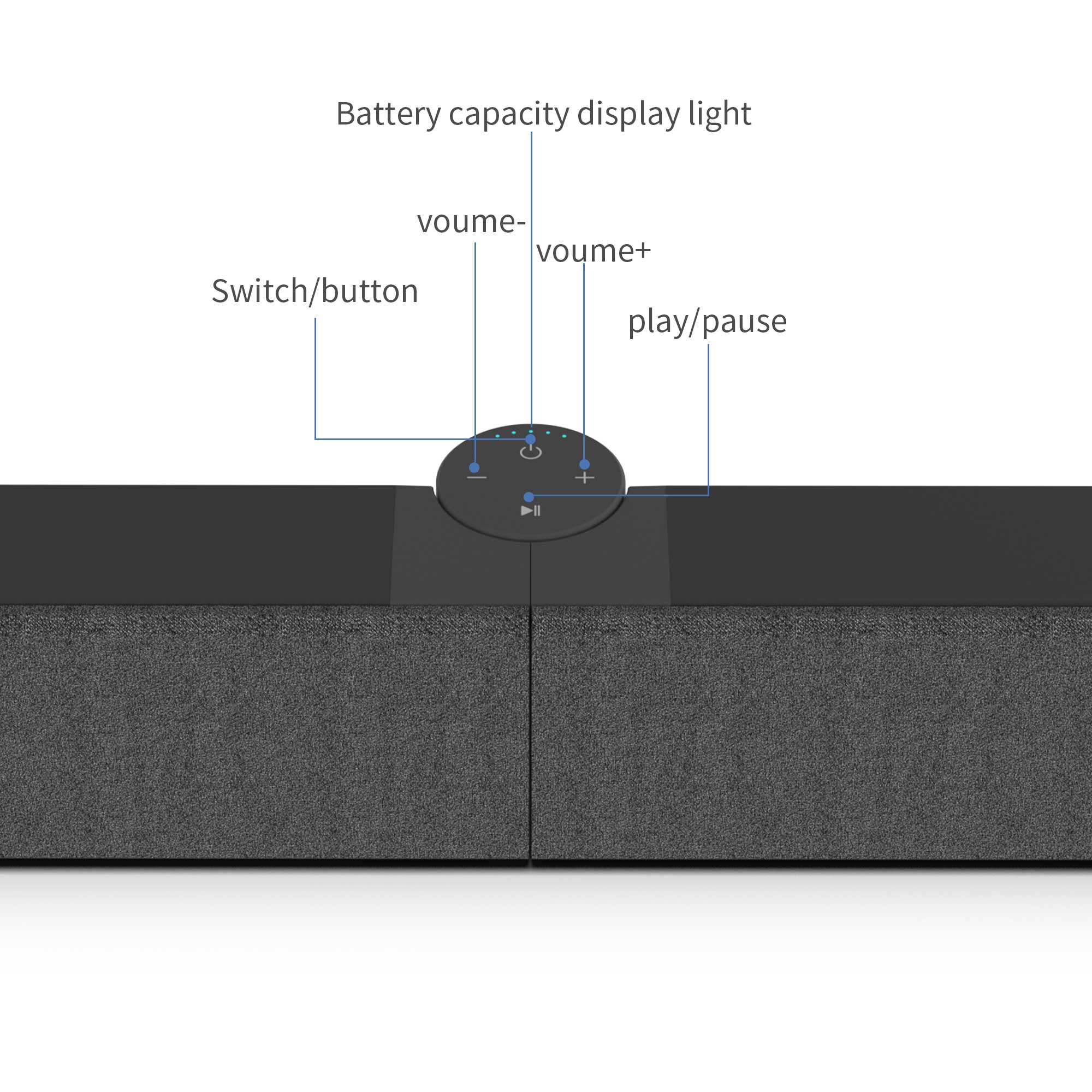 Foldable Sound Bars For TV Speaker, Bluetooth 2.1, Opt, Coaxial, USB, AUX Inputs, Projector TV Sound Bar, PC, Home Theater, 3D Surround Sound System - 26.8 Inch Audio